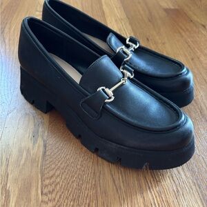 BCBGeneration Black chain loafers